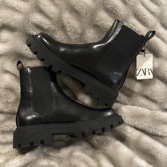 Zara Shoes - NWT Zara Lug Sole Boots